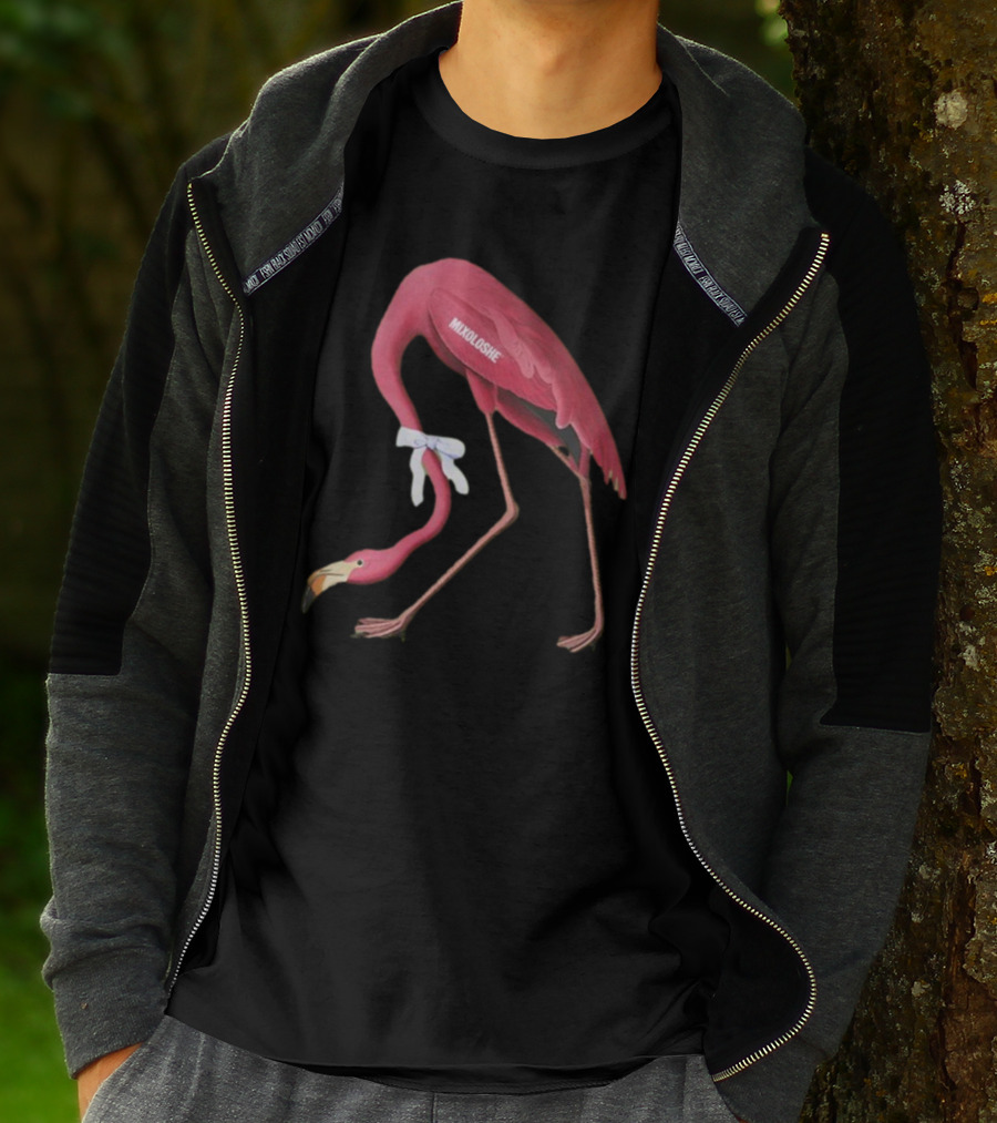 Mixoloshe Flamingo Team Crewneck T-Shirt