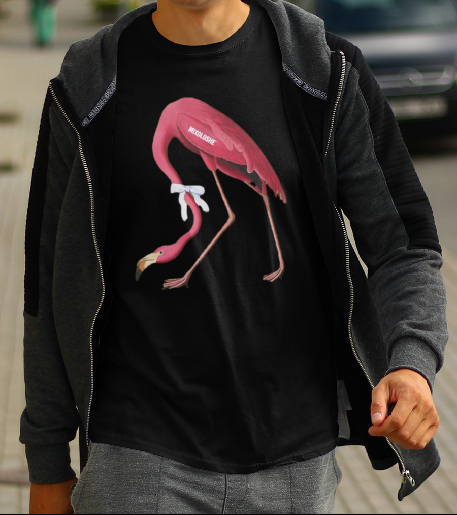 Mixoloshe Flamingo Team Crewneck T-Shirt