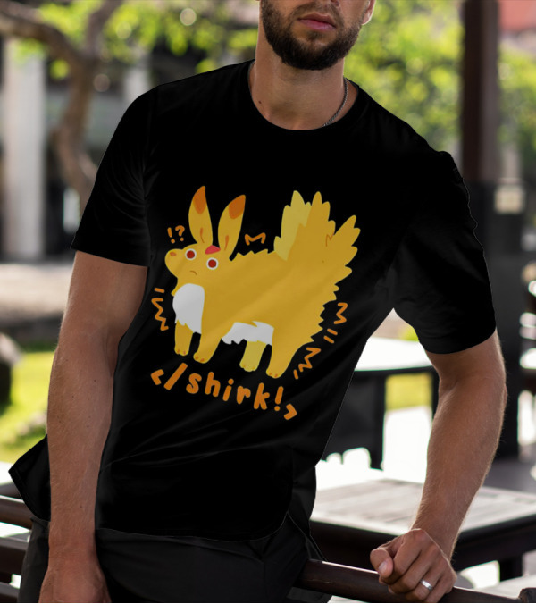 Fenrishion Shirk Pokemon Cartoon Yellow Creature With Coding T-Shirt