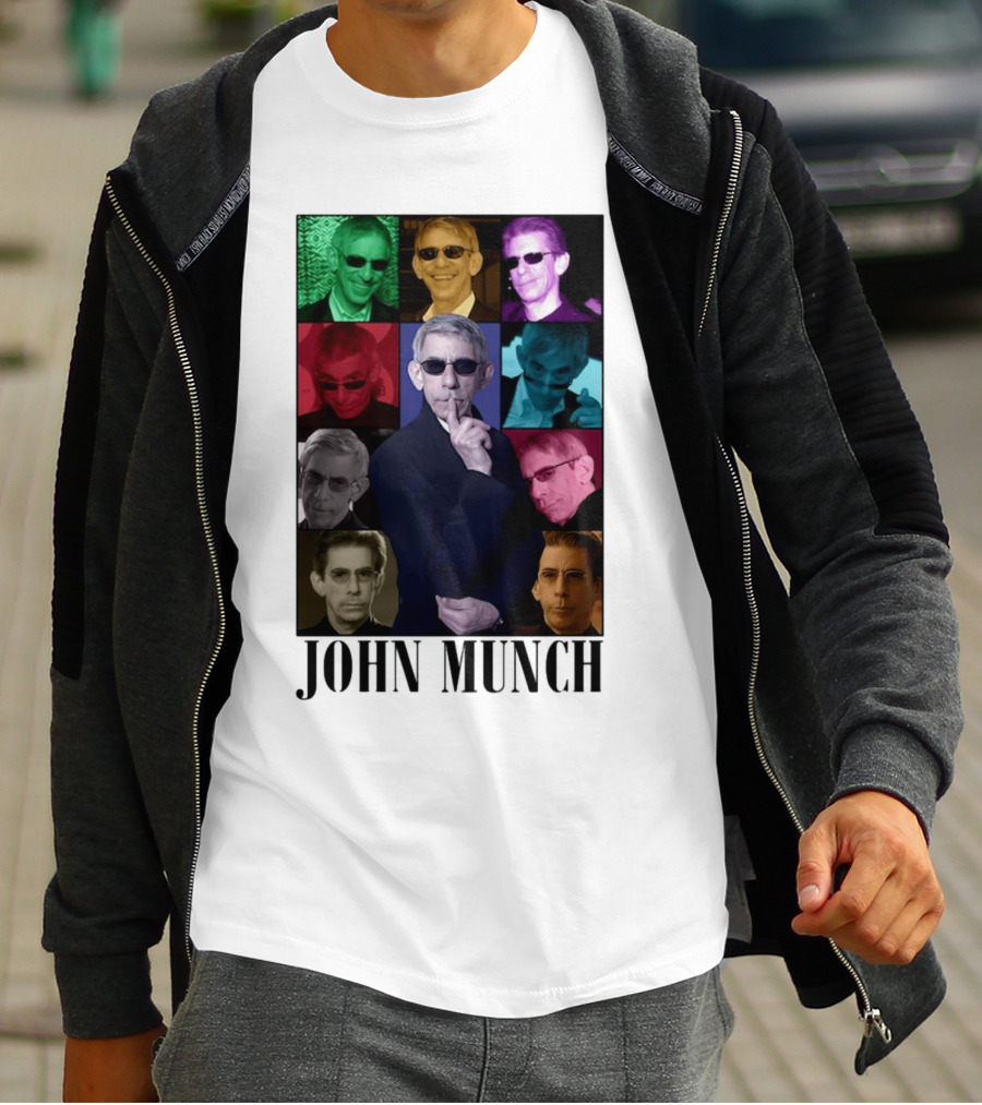 John Munch Multicolor Photo Collage T-Shirt
