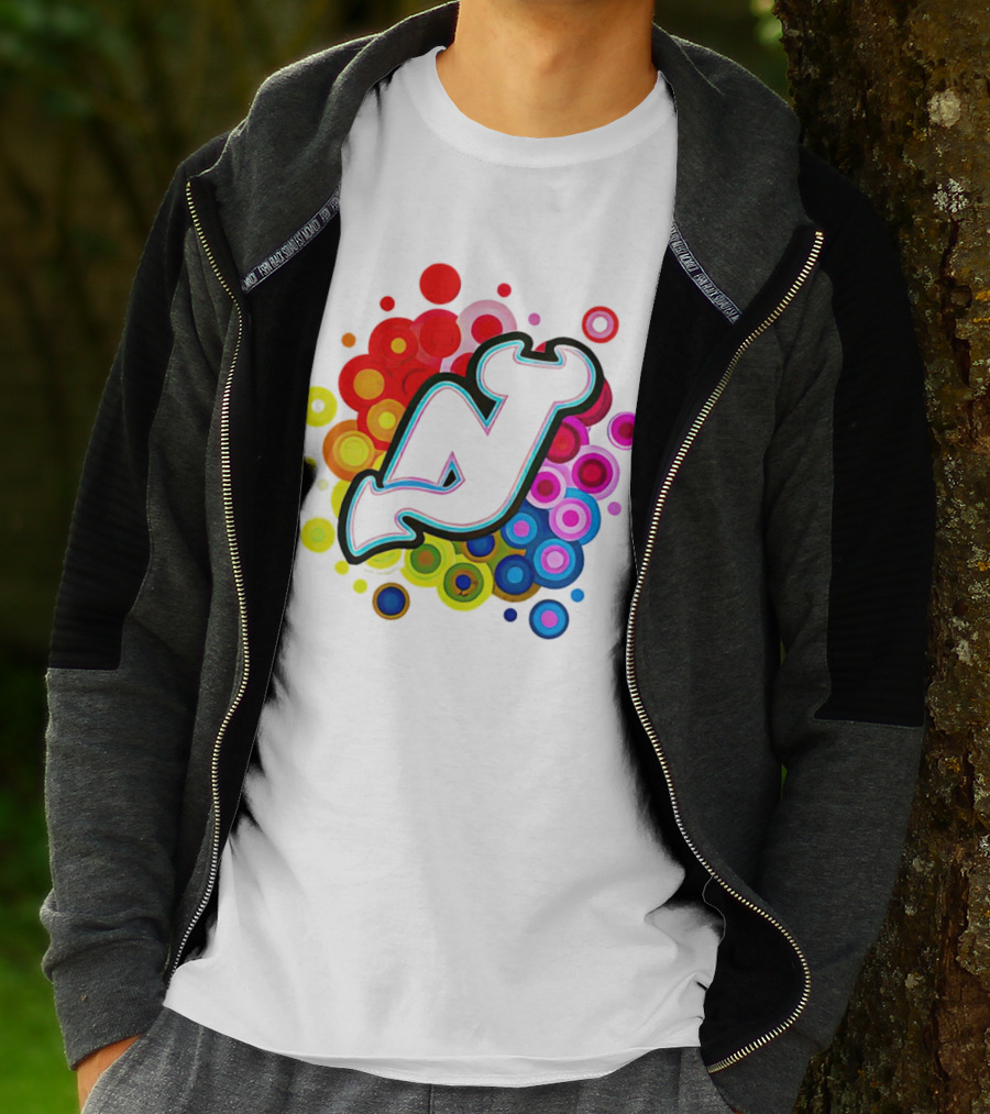 New Jersey Devils Rainbow T-Shirt
