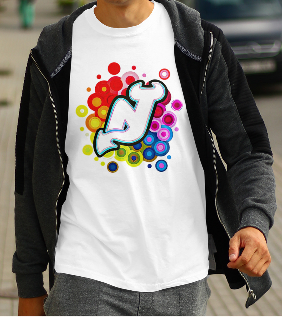 New Jersey Devils Rainbow T-Shirt