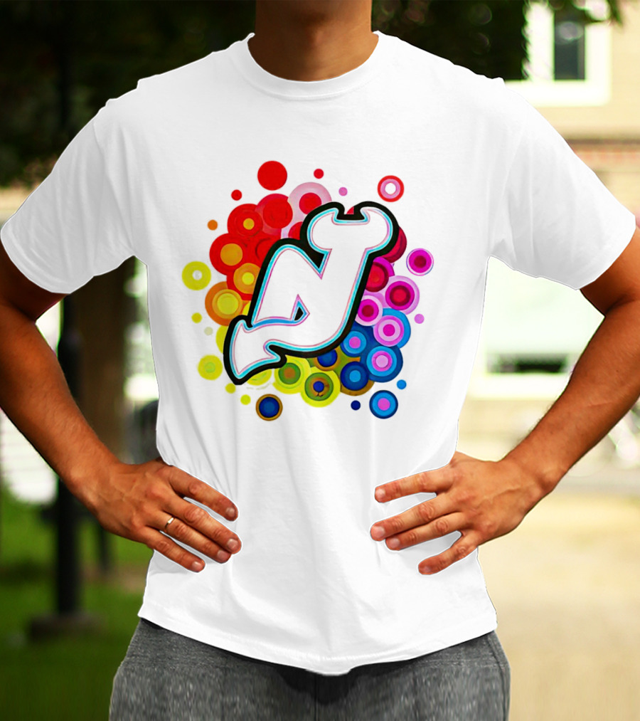 New Jersey Devils Rainbow T-Shirt