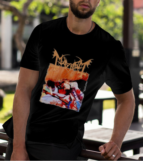 Mayhem Norwegian Black Metal The Dawn Of The Black Hearts T-Shirt