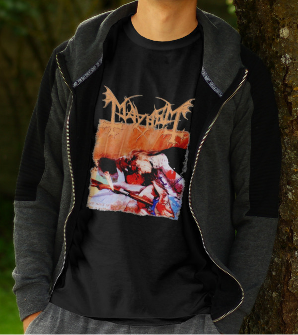 Mayhem Norwegian Black Metal The Dawn Of The Black Hearts T-Shirt