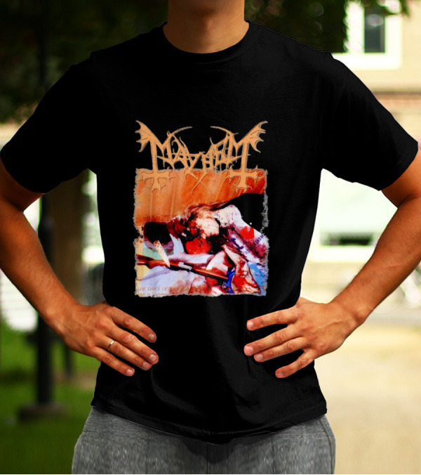 Mayhem Norwegian Black Metal The Dawn Of The Black Hearts T-Shirt