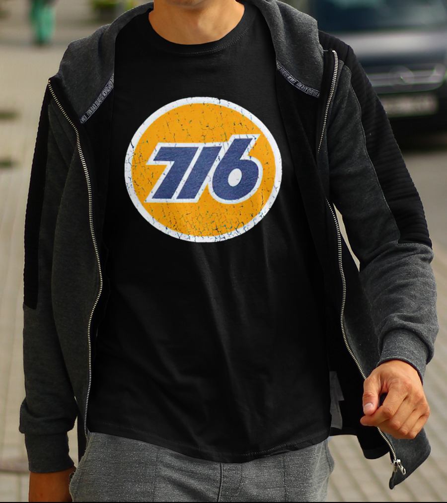 Pumped Up 716 Retro Sports Number Circle T-Shirt