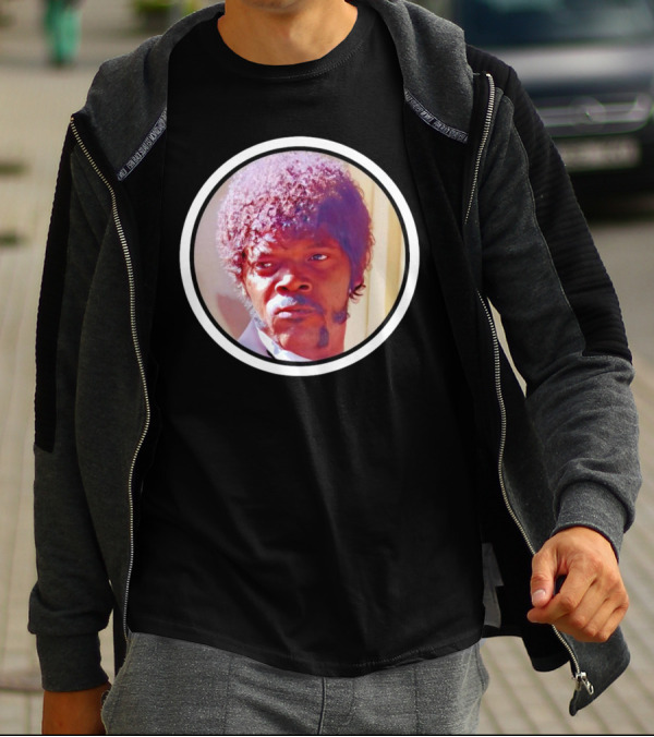 Jules Winnfield Iconic Look Pulp Fiction Samuel L Jackson Photo T-Shirt