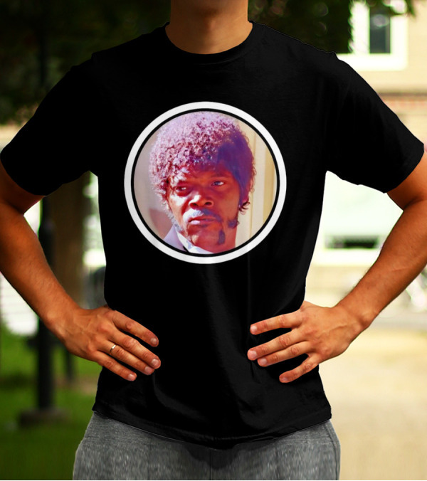 Jules Winnfield Iconic Look Pulp Fiction Samuel L Jackson Photo T-Shirt