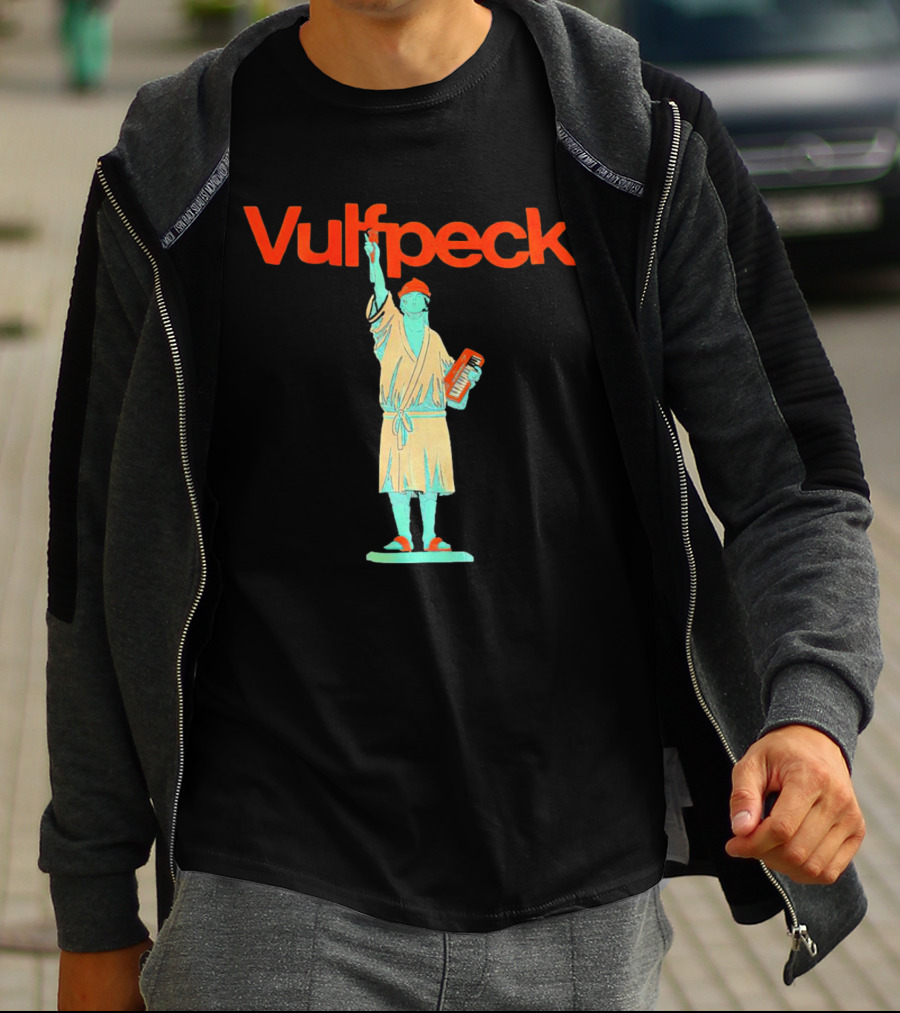 Vulfpeck Statue Of Liberty With Keyboard And Red Hat T-Shirt