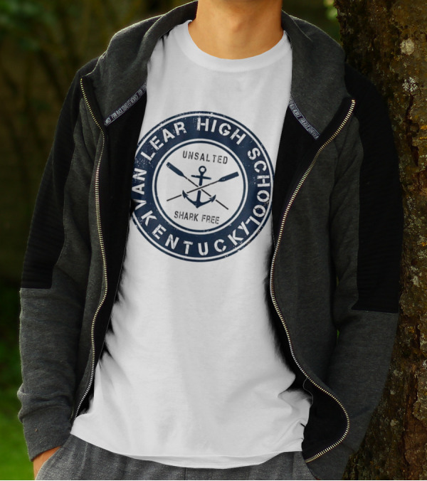 Van Lear High School Kentucky Unsalted Shark Free Anchor And Paddles T-Shirt