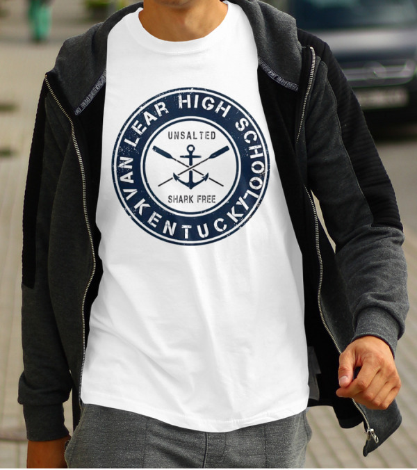 Van Lear High School Kentucky Unsalted Shark Free Anchor And Paddles T-Shirt