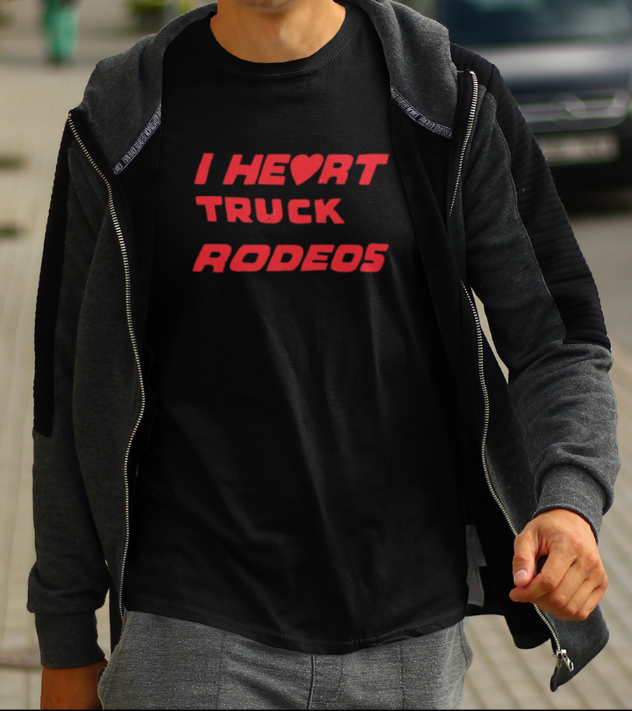 Midnight Rider I Heart Truck Rodeos Truck T-Shirt