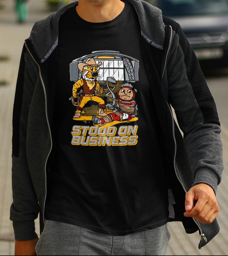 Stood On Business Mizzou Tiger Enforcer With Captive Buckeye T-Shirt