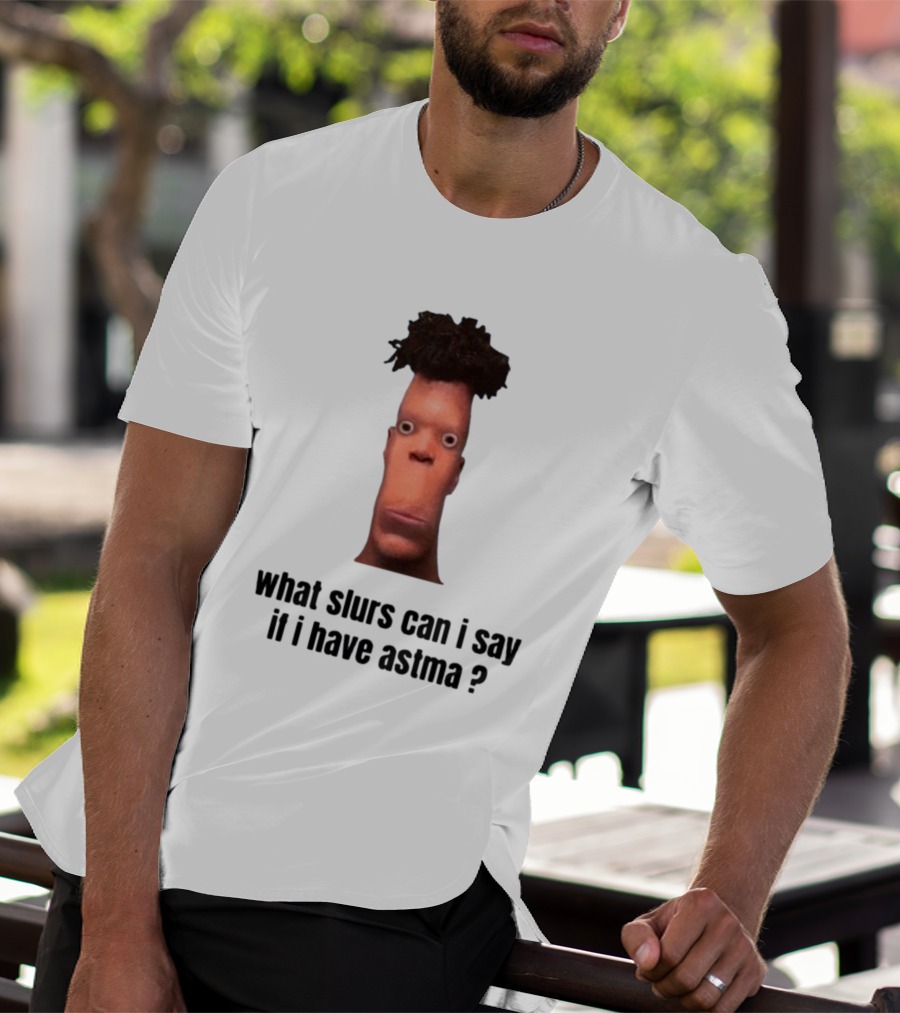 What Slurs Can I Say If I Have Astma Character With Unique Hair And Expression T-Shirt
