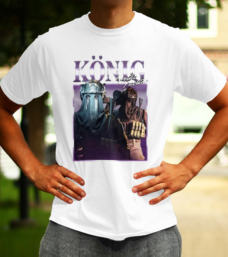König Kortac Faction Masked Figures With Tactical Gear T-Shirt