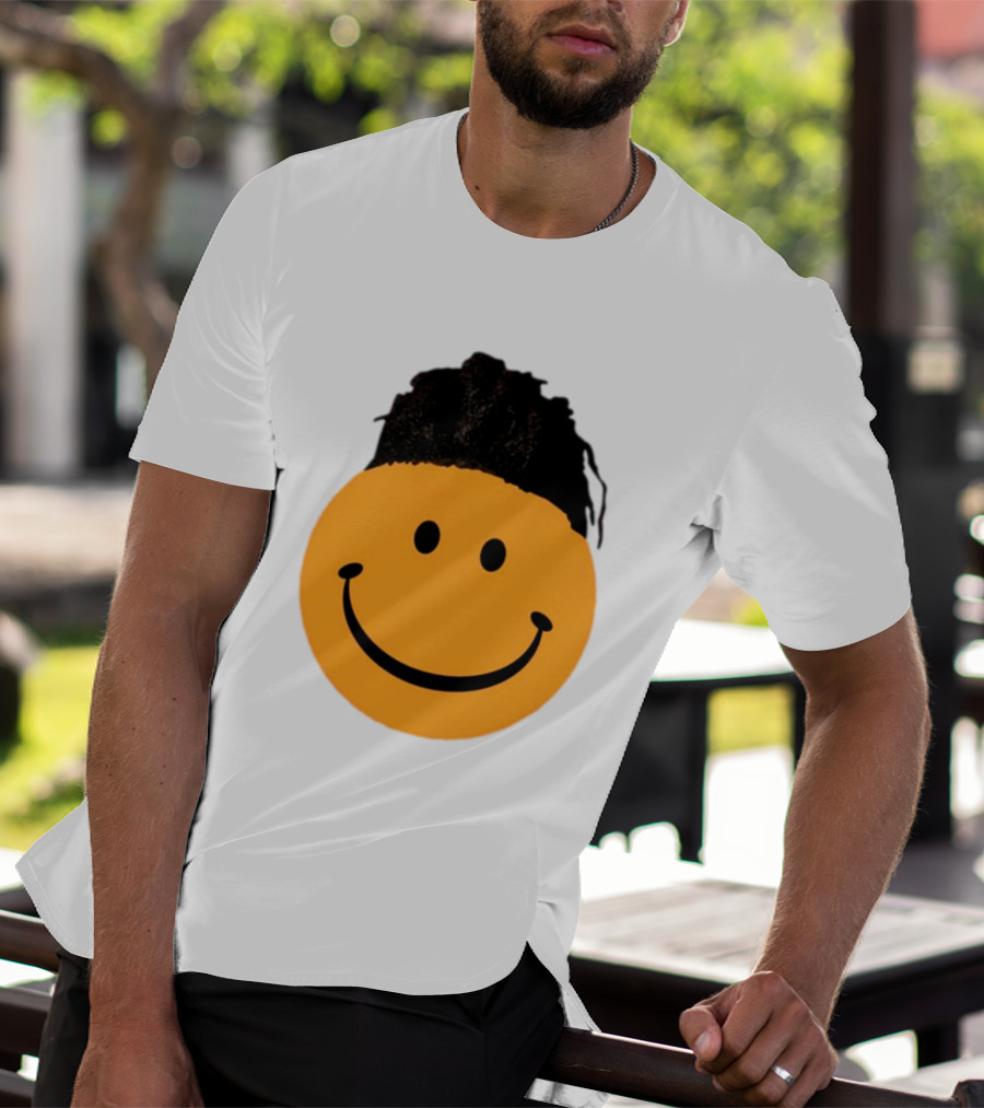 Smiling Face Have A Nice Game Emoji With Hair T-Shirt