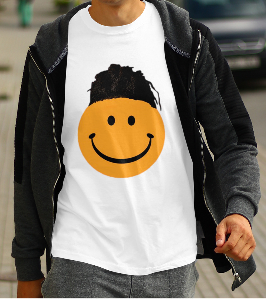 Smiling Face Have A Nice Game Emoji With Hair T-Shirt