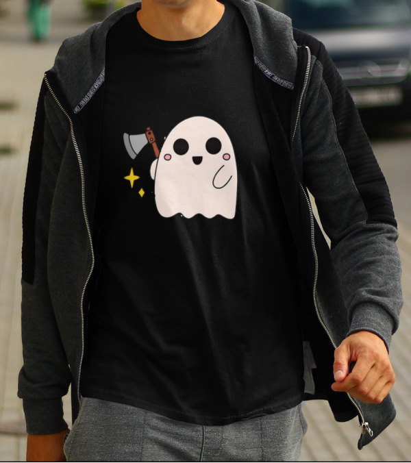 Your Face Pisses Me Off Ghost With Axe T-Shirt