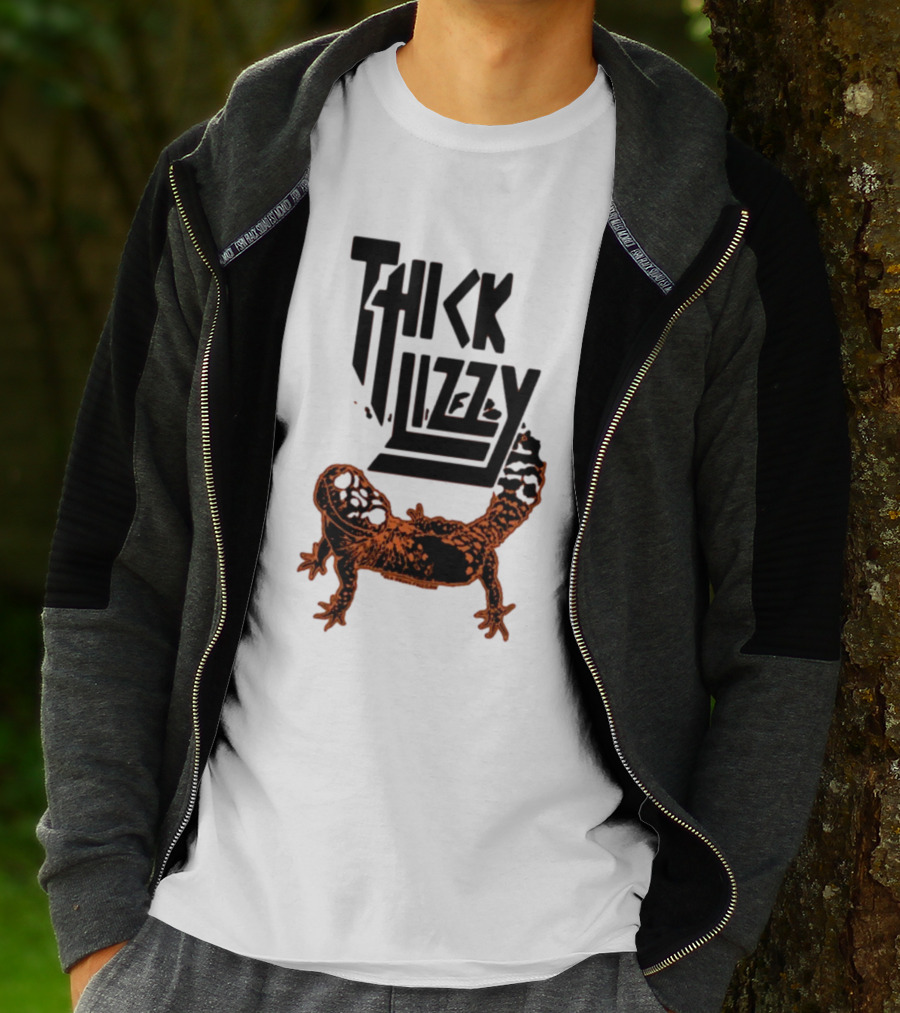 Thick Lizzy Folk Freegan Drunk Lizard T-Shirt