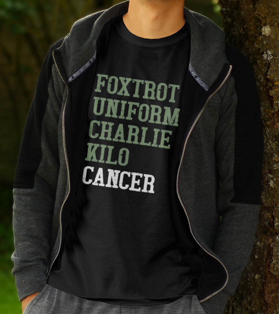 Dave Mustaine Foxtrot Uniform Charlie Kilo Cancer T-Shirt