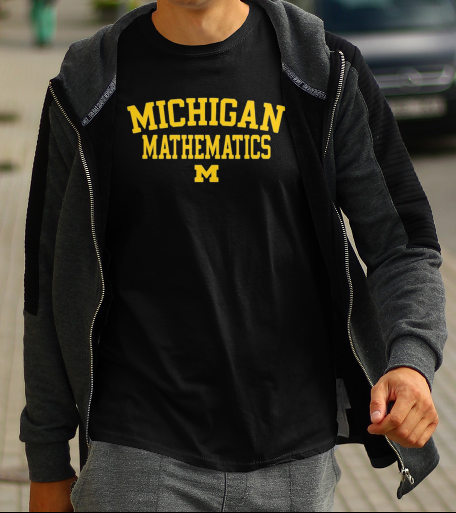 Mden Michigan Mathematics Logo University Of Michigan T-Shirt