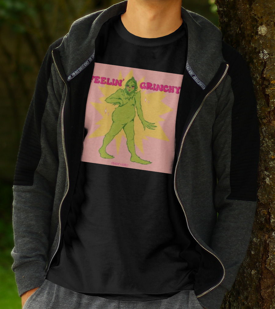 Feelin’ Grinchy Tragicgirls Retro Green Character T-Shirt