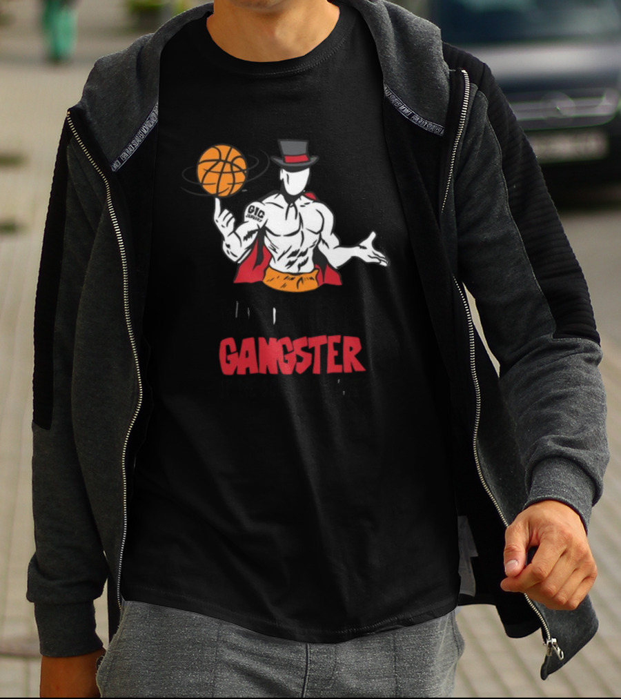 Wouldn't It Be Gangster If We Scored A Shot Basketball Gangster Gic January T-Shirt