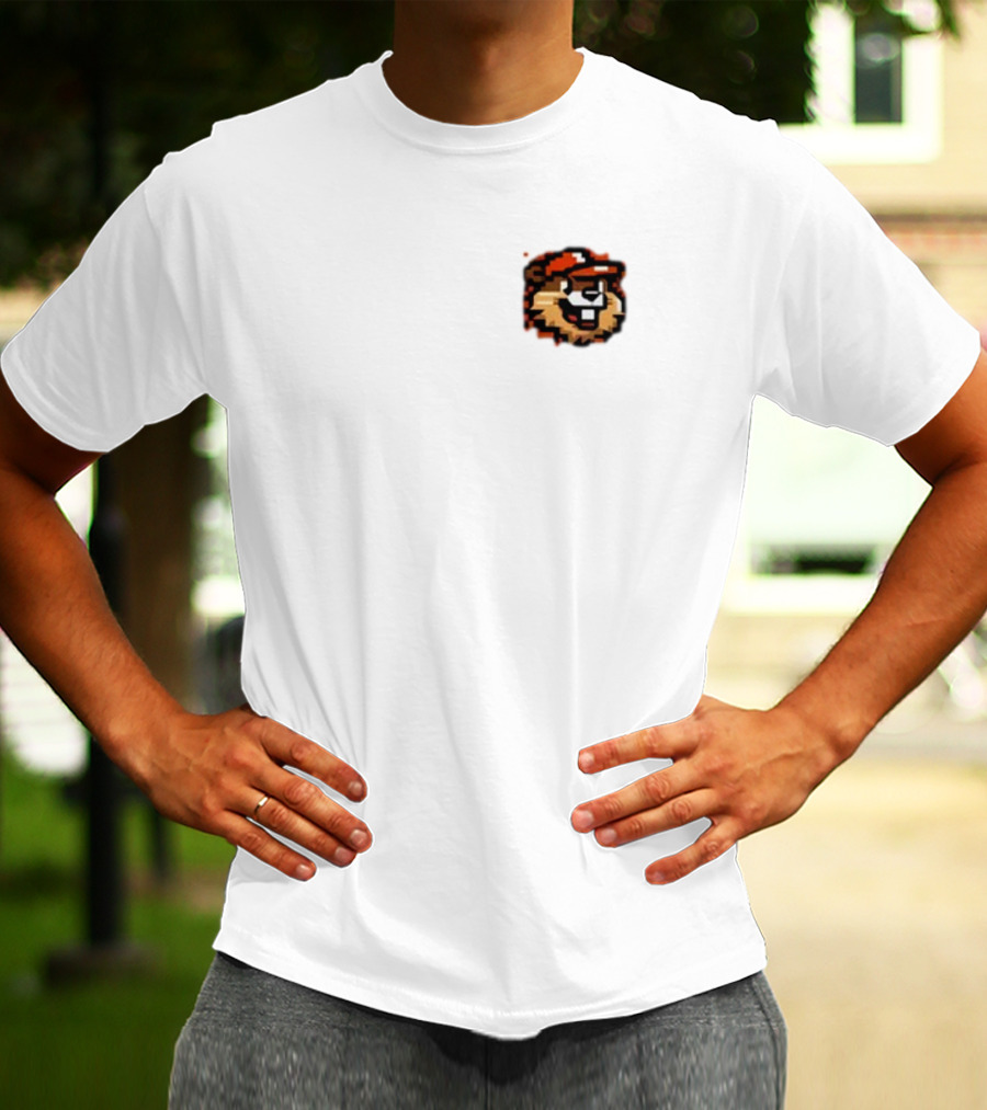 Digital Dam The Pac 2 Oregon State Beaver Retro Pixel T-Shirt
