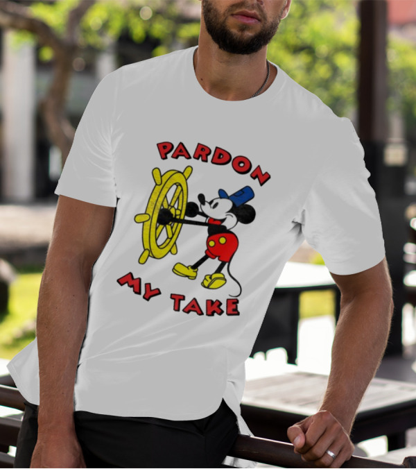 Pardon My Take Steamboat Wheel Mickey T-Shirt