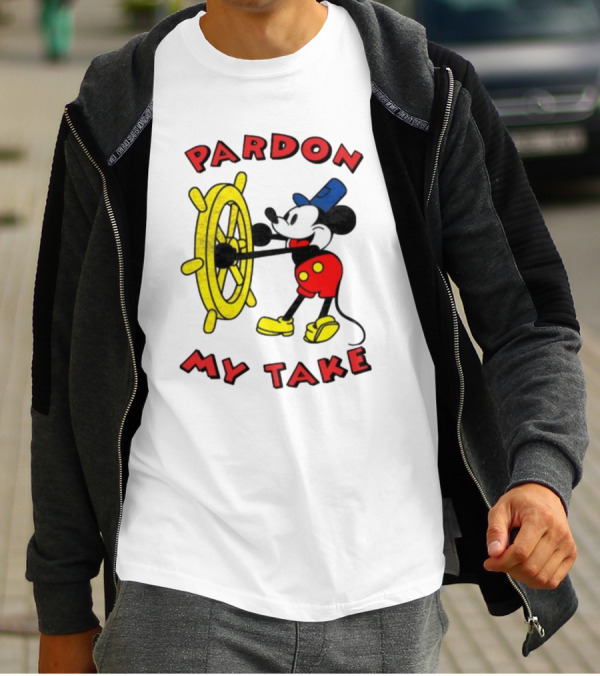 Pardon My Take Steamboat Wheel Mickey T-Shirt