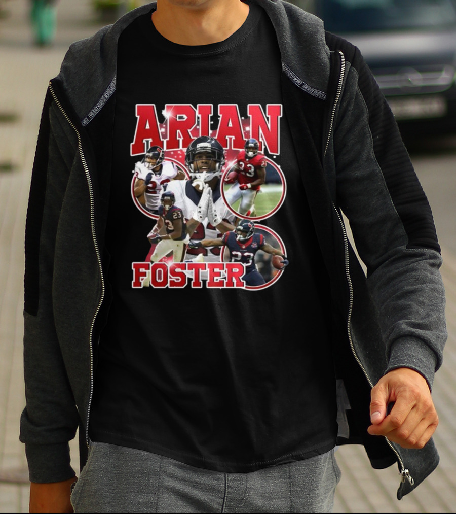 Vintagehouston Arian Foster Football Highlights Sports Star T-Shirt