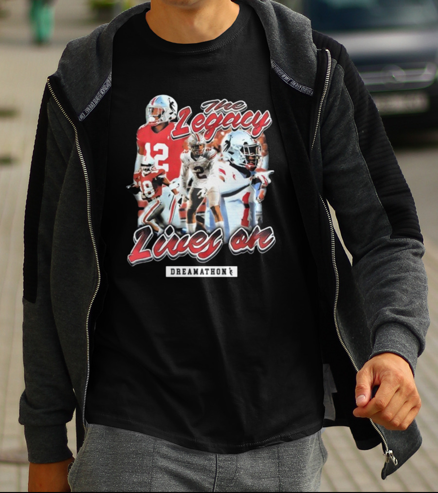 Dreamathon The Legacy Lives On Football Players T-Shirt