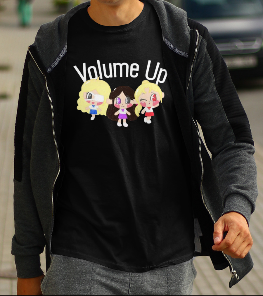 Volume Up Cute Cartoon Trio T-Shirt