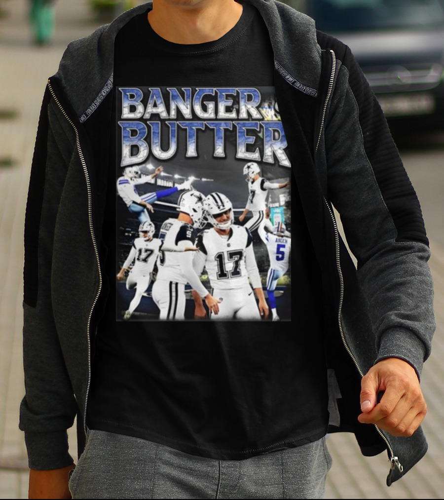 Banger And Butter Football Action With 17 And 5 T-Shirt