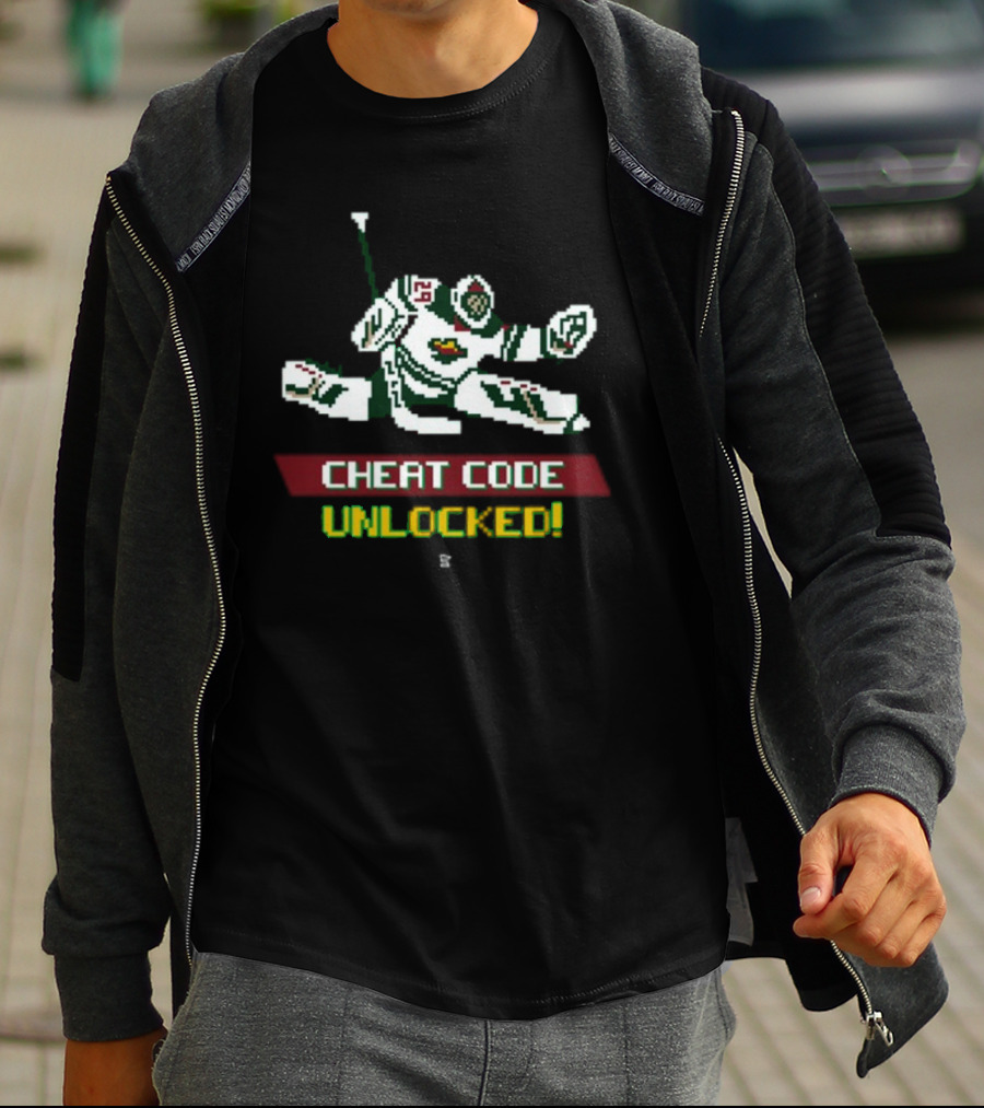 Fleury Cheat Code Unlocked Pixel Art Hockey T-Shirt