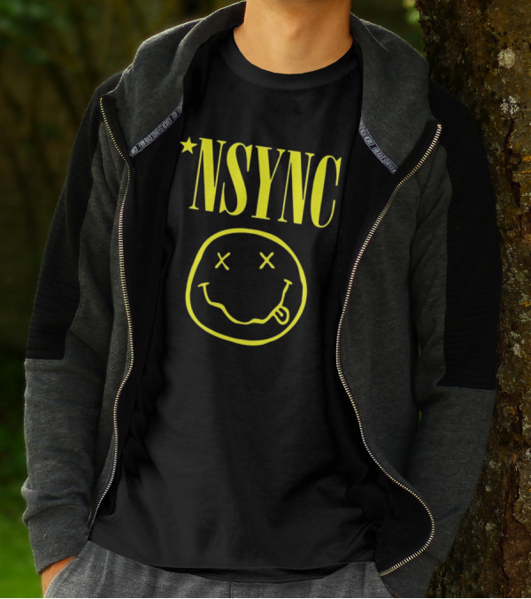 NSYNC Smiley Face Crossover T-Shirt
