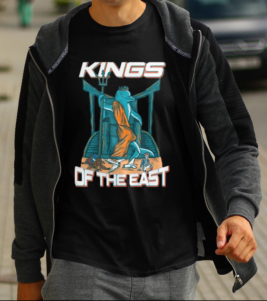 Nickysmokess Miami Dolphins Kings Of The East T-Shirt