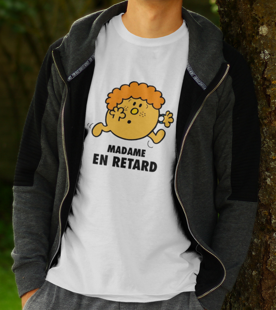 Madame En Retard Character With Orange Hair And Running Pose T-Shirt