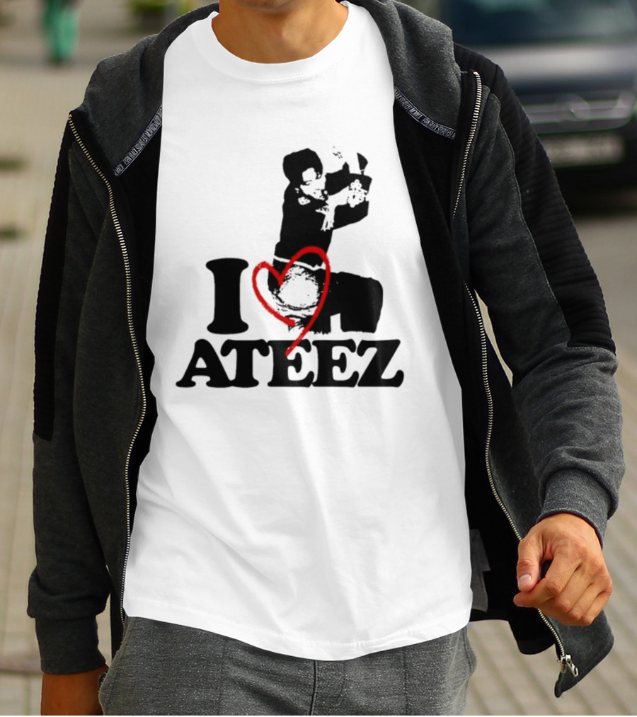 Wooyoung Love Ateez I Heart T-Shirt