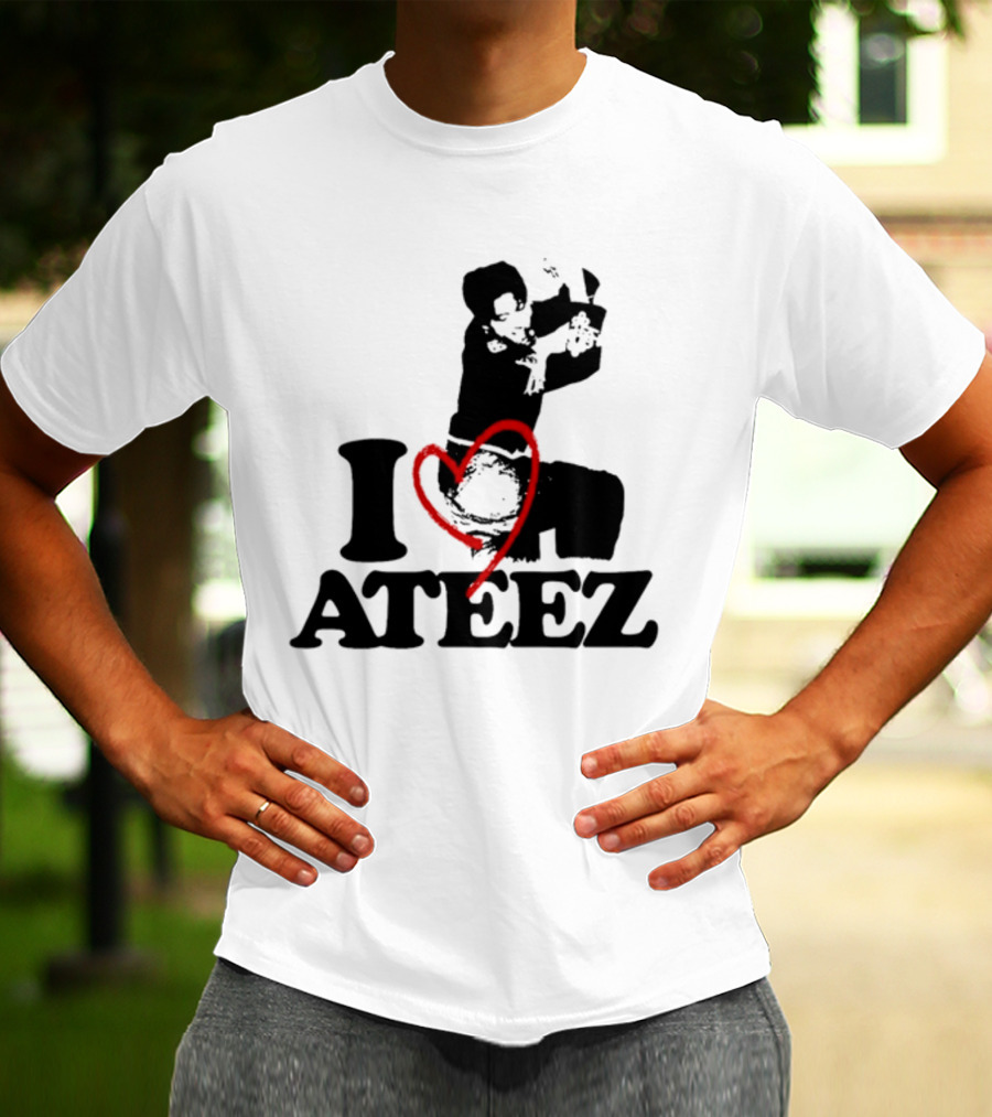 Wooyoung Love Ateez I Heart T-Shirt
