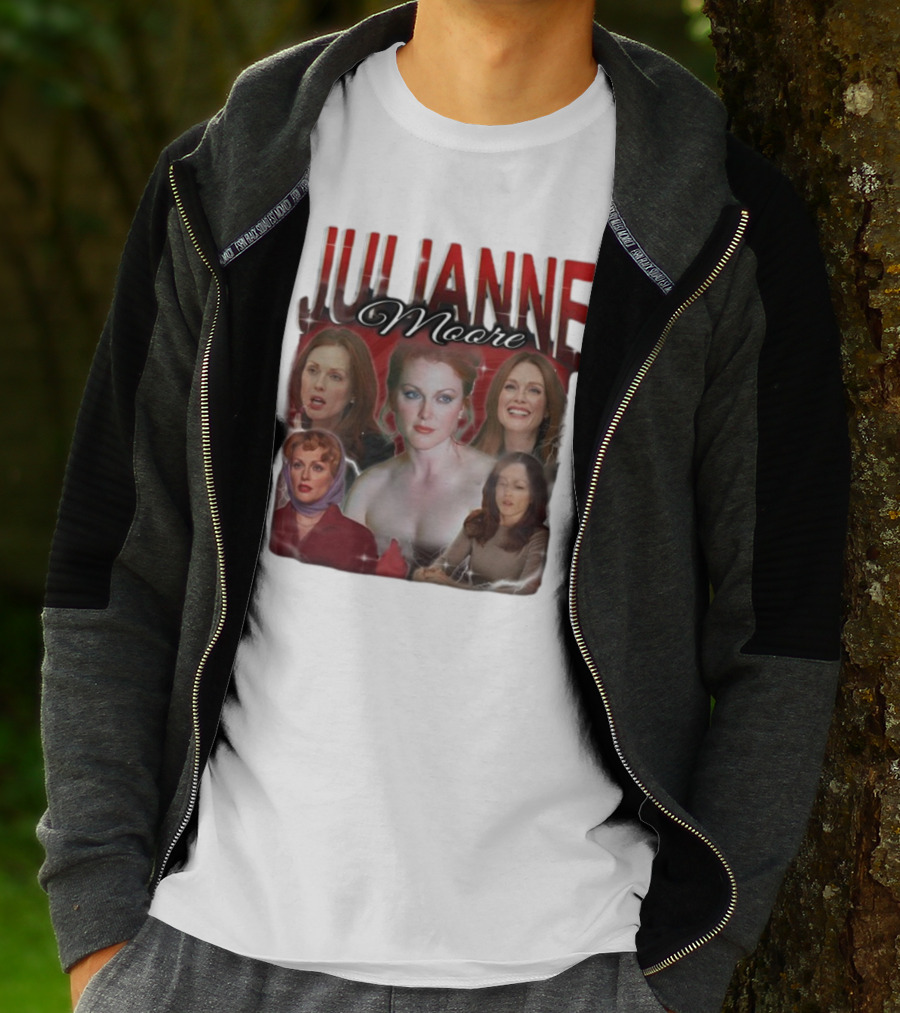 Cravemedia Julianne Moore Multi-Image Collage T-Shirt