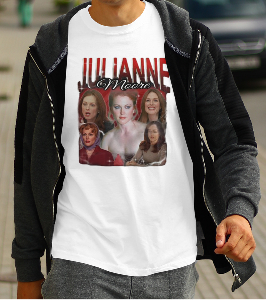 Cravemedia Julianne Moore Multi-Image Collage T-Shirt