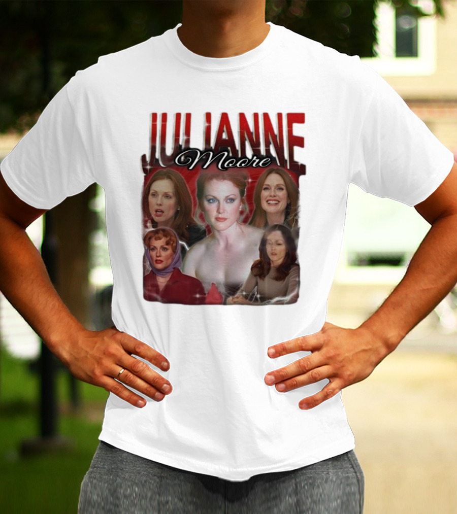Cravemedia Julianne Moore Multi-Image Collage T-Shirt
