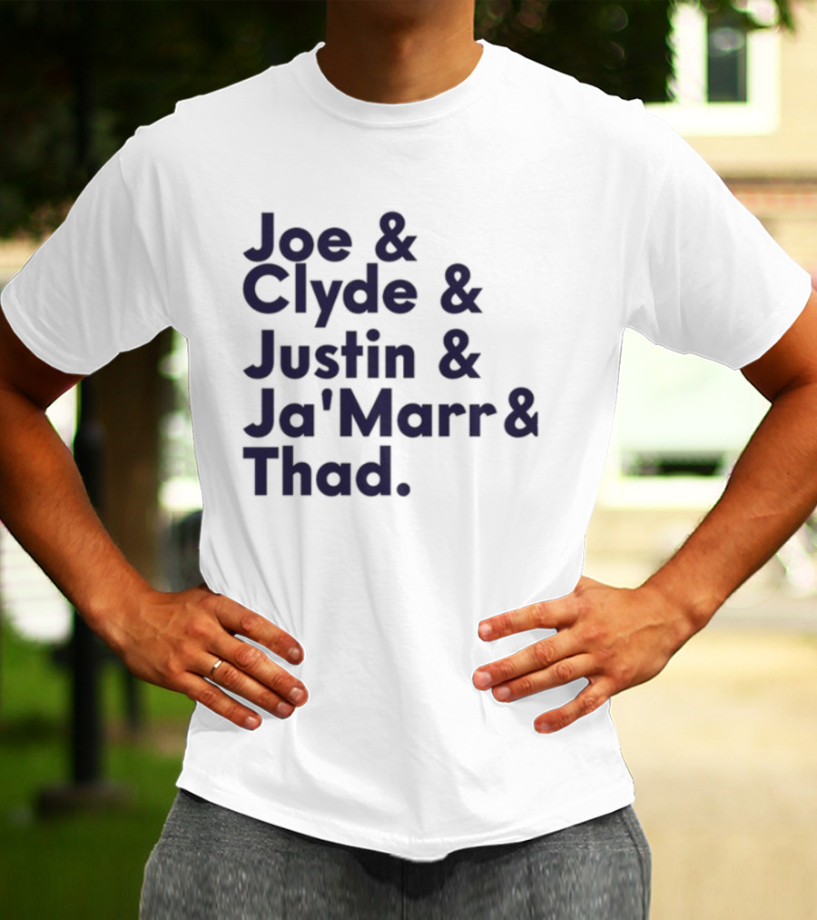 Joe Clyde Justin Ja'Marr Thad Football Legends Bengals NFL T-Shirt