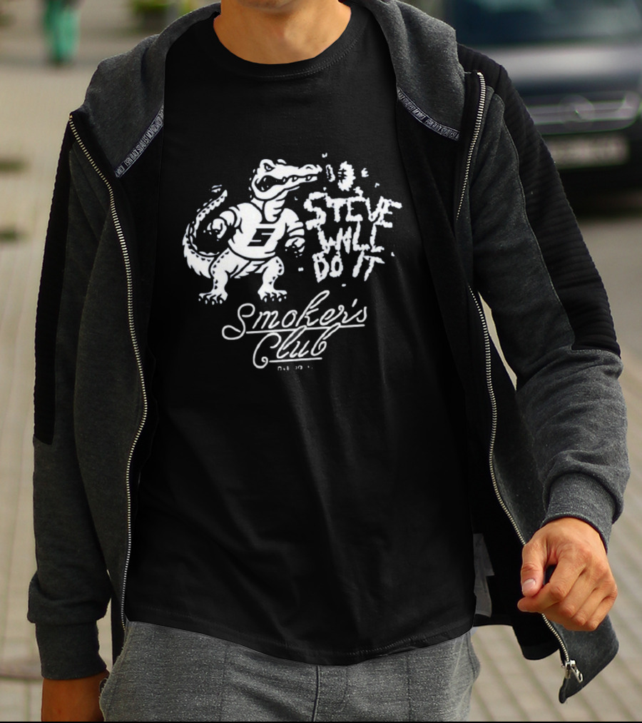 Steve Will Do It Smoker's Club Alligator T-Shirt