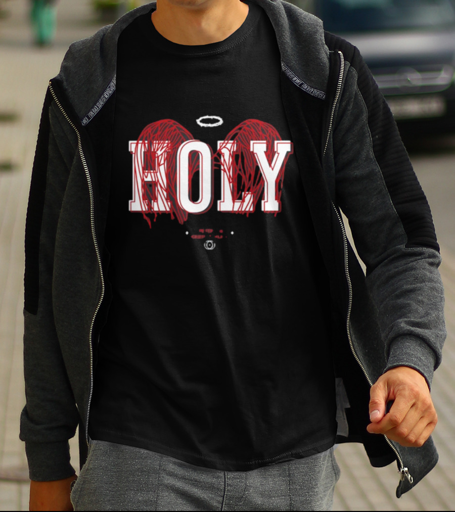 Holy 1 Peter 1 16 Keep It Holy Wings Halo T-Shirt