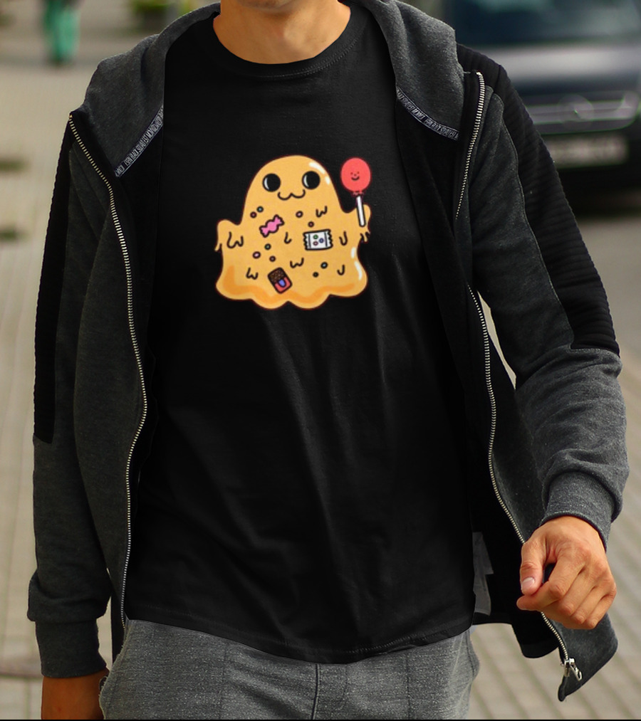 SCP 999 Tickle Monster Holding A Smiling Lollipop With Candy Elements T-Shirt
