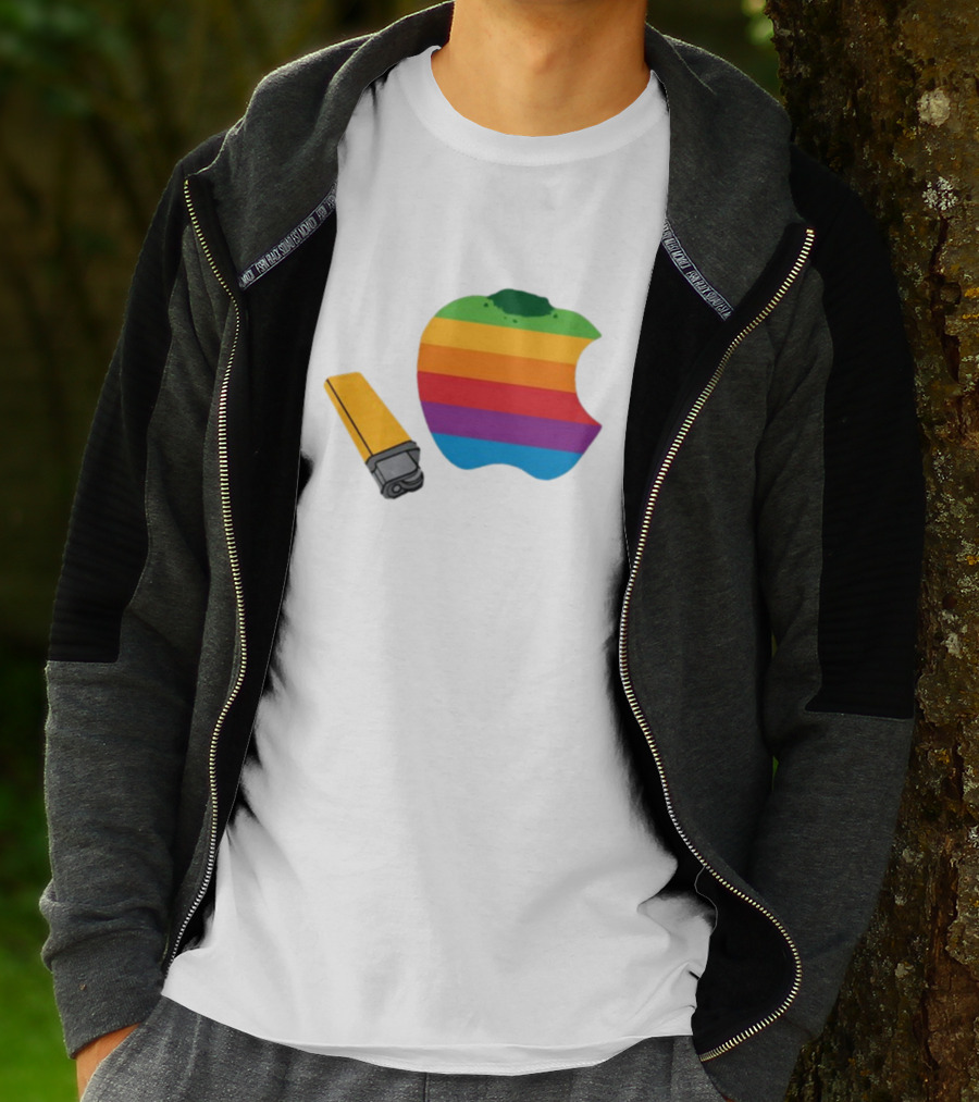 Apple Pipe Rainbow Logo Lighter T-Shirt
