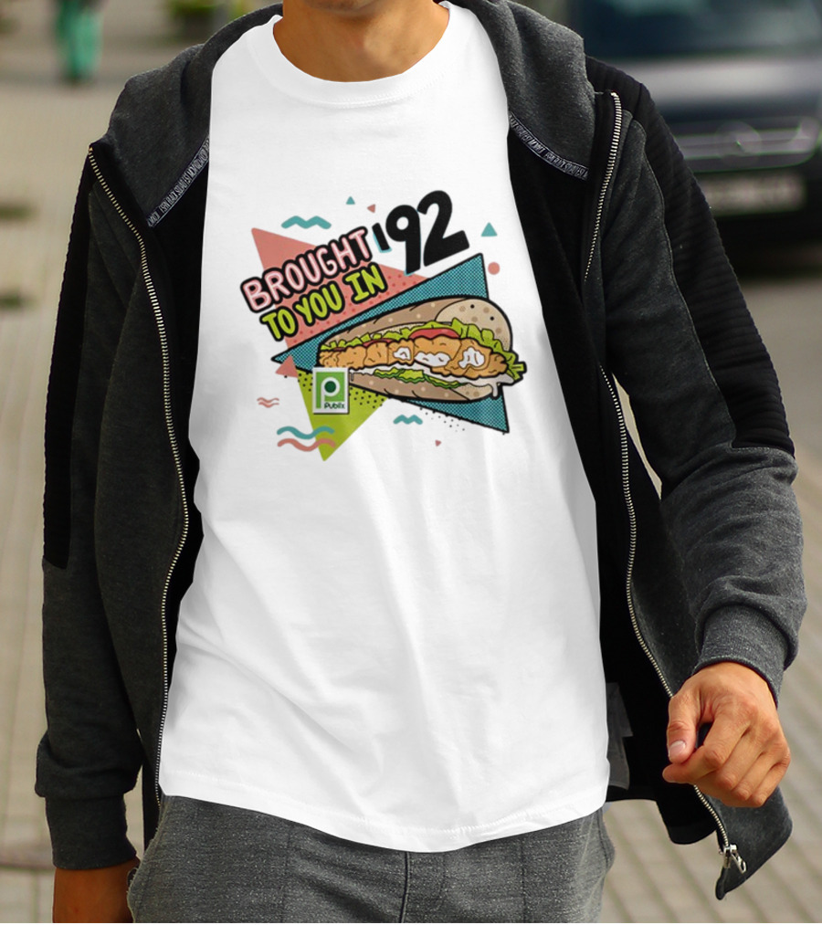 Brought 92 To You In Publix Sub Sandwich Pop Art Retro Graphics T-Shirt
